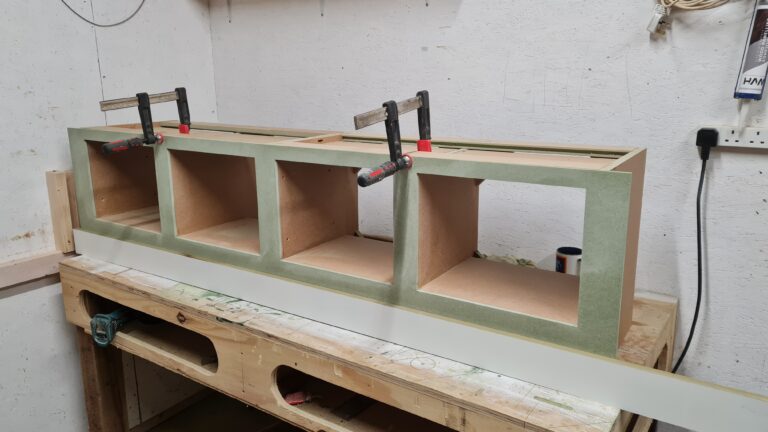 Cupborad being worked on in workshop