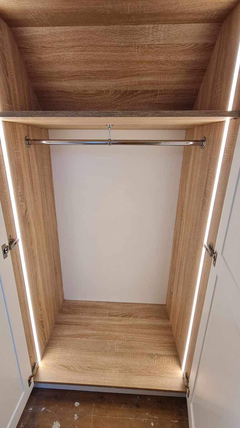 Interior of wardrobe section