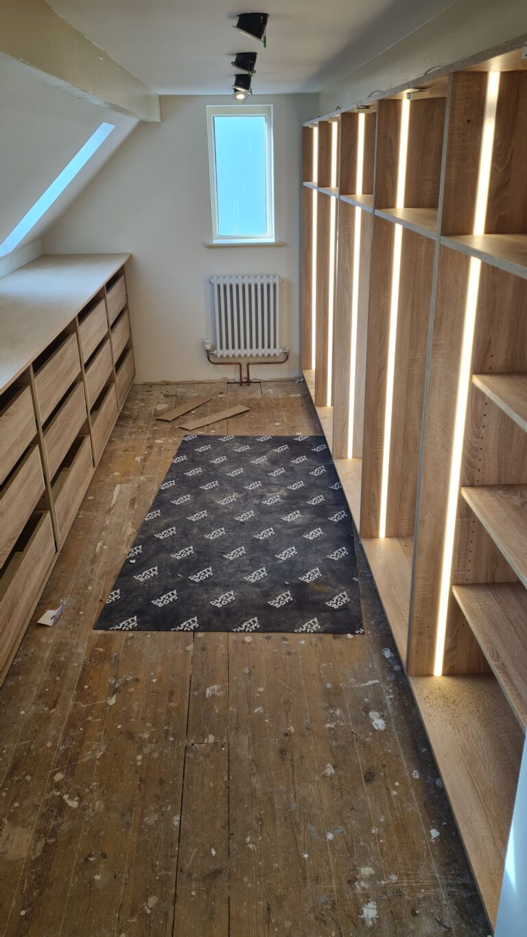 Hunstanton dressing room - work in progress